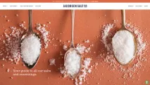 Jacobsen Salt Homepage Screenshot